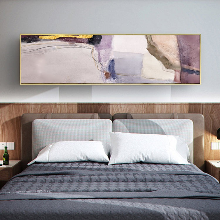 Wide format Nordic abstract bedroom wall art pictures for above the bed