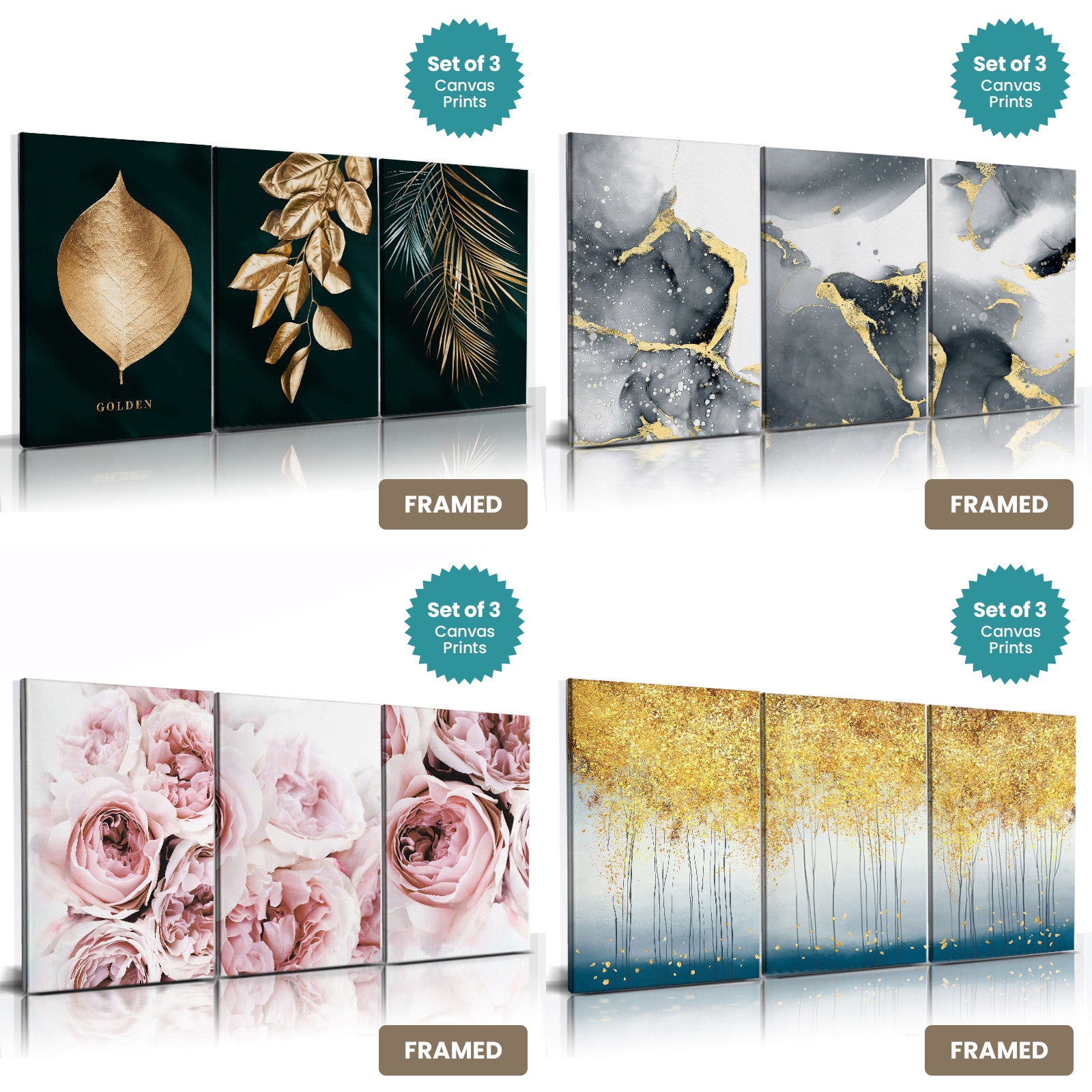 Framed Canvas Prints Nordic Wall Art Ready To Hang On Your Wall