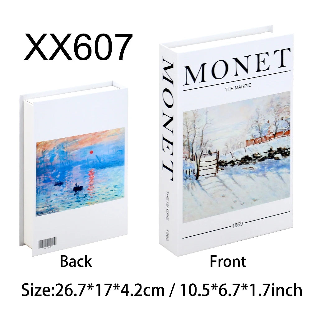 Fashion Art Style Faux Books Coffee Table Decor Book Box Storage Boxes Luxury Practical Ornamental Decoration For Modern Home Decor