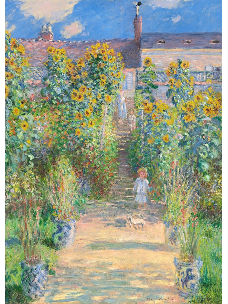 Claude Monet Famous Impressionist Paintings Canvas Prints Artwork Water Lilies Wall Art Posters Pictures For Bedroom Office Home Decor