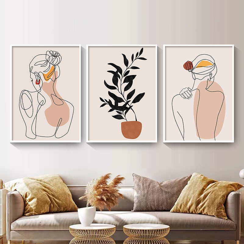 Abstract Line Art Bohemia Figure Art Gallery Wall Art Fine Art Canvas Prints Pictures For Modern Living Room Bedroom Art Decoration