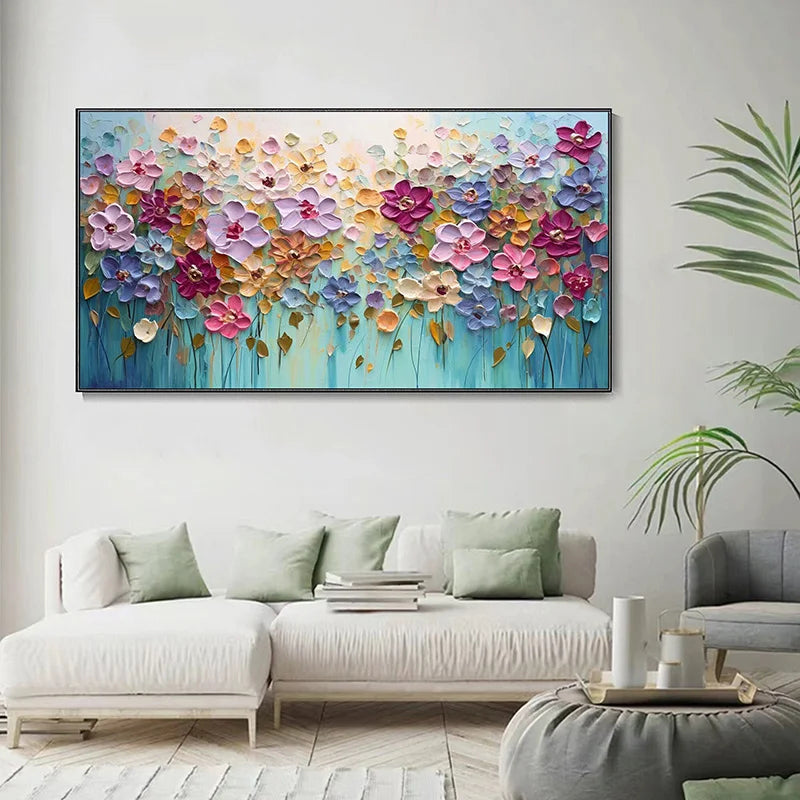 Abstract Cherry Blossom Tree Wall Art Fine Art Canvas Prints Modern Botanical Floral Pictures For Living Room Bedroom Art Decor