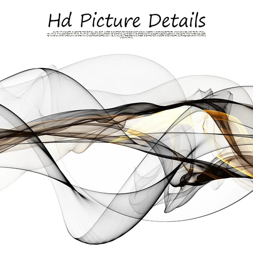 Abstract Flowing Lines Minimalist Wall Art Fine Art Canvas Print Wide Format Picture For Modern Apartment Above The Sofa Wide Art For Above The Bed