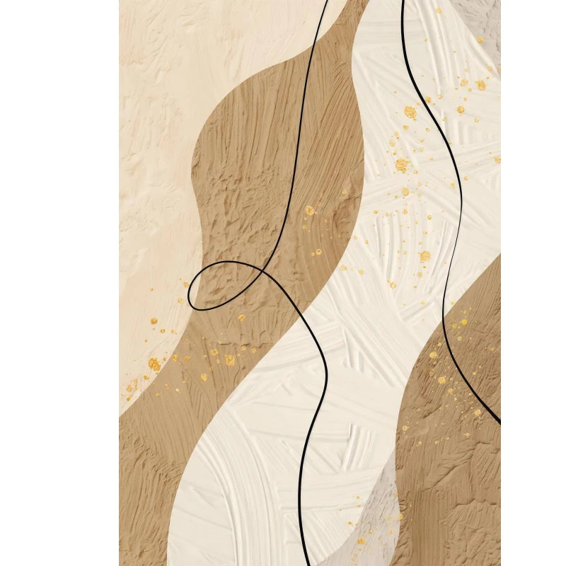 Abstract Flowing Textural Designs Wall Art Fine Art Canvas Prints Pictures For Modern Apartment Living Room Foyer Art For Scandinavian Interiors 2025