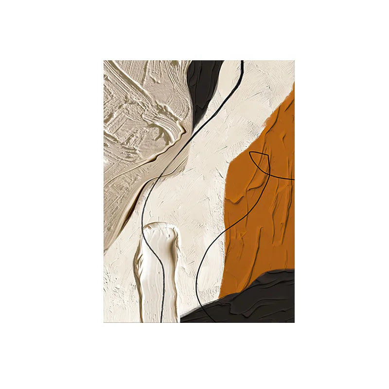 Abstract Flowing Textural Designs Wall Art Fine Art Canvas Prints Pictures For Modern Apartment Living Room Foyer Art For Scandinavian Interiors 2025