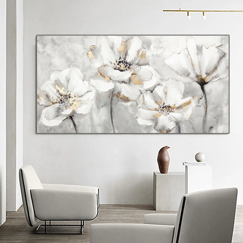 Abstract Golden Tree Auspicious Wall Art Fine Art Canvas Prints Pictures For Foyer Reception Entranceway Art For Home Office Interiors 2025