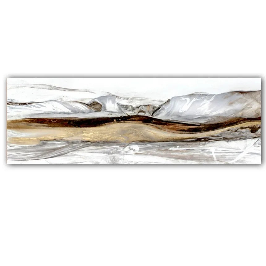 Abstract Minimalist Flowing Landscape Wall Art Fine Art Canvas Prints Wide Format Pictures For Above The Sofa Modern Art For Above The Bed