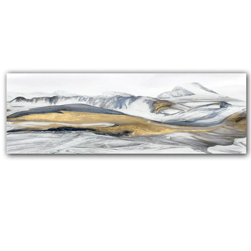 Abstract Minimalist Flowing Landscape Wall Art Fine Art Canvas Prints Wide Format Pictures For Above The Sofa Modern Art For Above The Bed