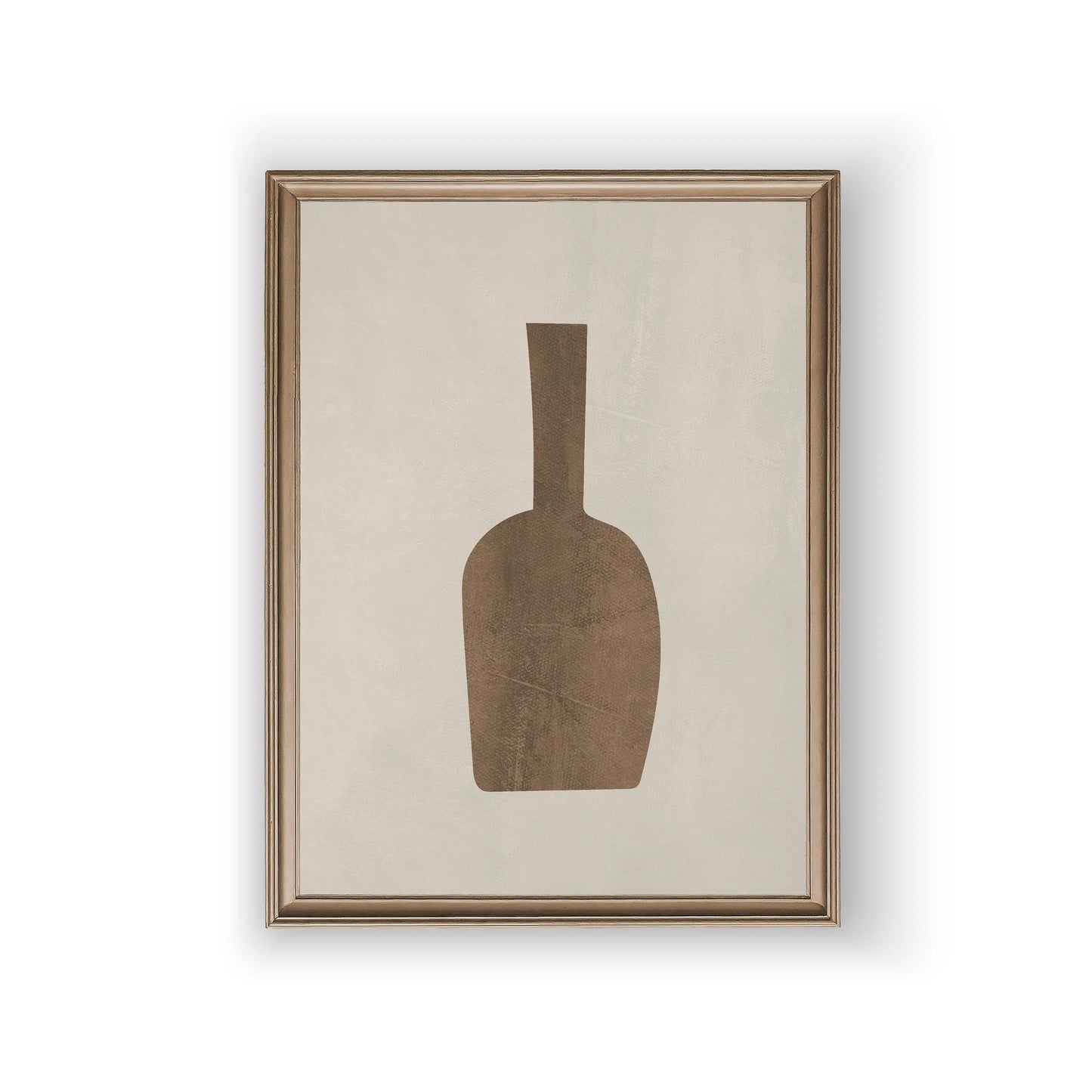 Abstract Still Life Vases Minimalist Wall Art Fine Art Canvas Prints Neutral Tone Black Brown Beige Pictures For Living Room Dining Room Scandinavian Style Home Decor