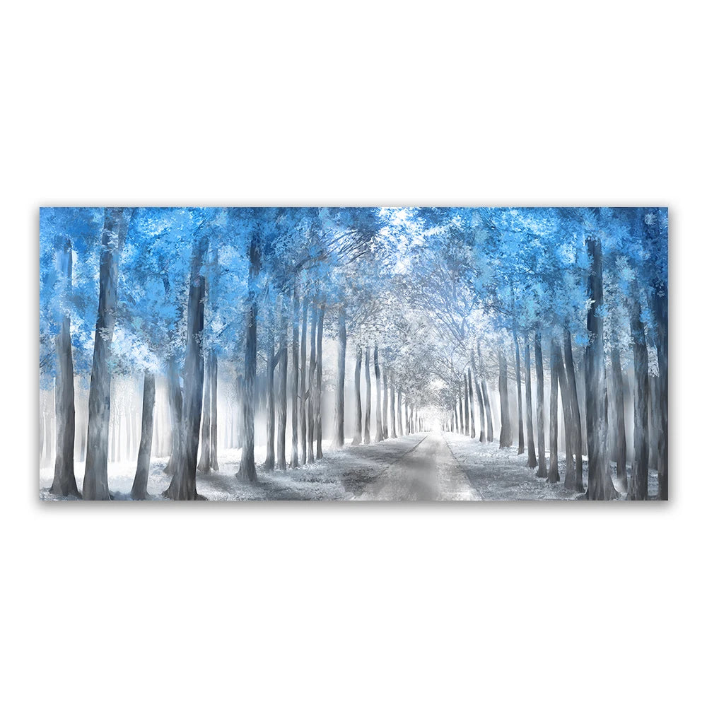 Autumn Sunshine Forest Wall Art Fine Art Canvas Print Natural Landscape Picture For Living Room Dining Room Scandinavian Home Decor
