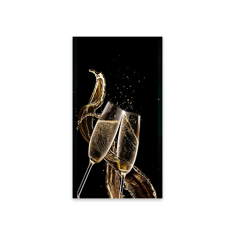 Black Golden Leaves Exotic Abstract Botanical Wall Art Fine Art Canvas Prints Pictures For Living Room Reception Foyer Art For Light Luxury Home Decor 2025