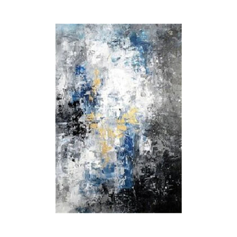 Blue Gray Contemporary Abstract Wall Art Fine Art Canvas Prints Posters Pictures For Living Room Home Office Art Decor