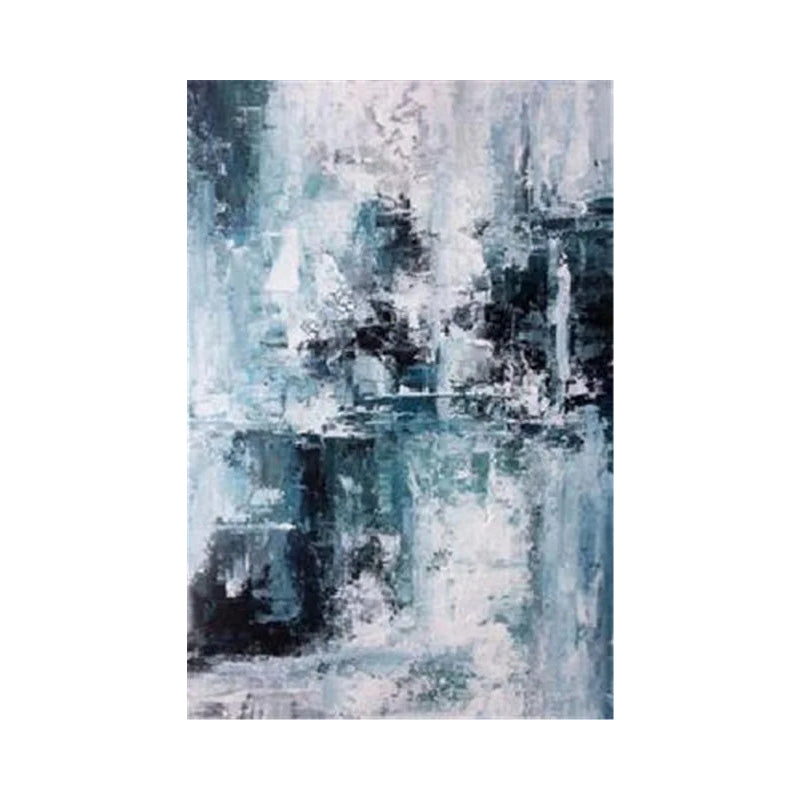 Blue Gray Contemporary Abstract Wall Art Fine Art Canvas Prints Posters Pictures For Living Room Home Office Art Decor
