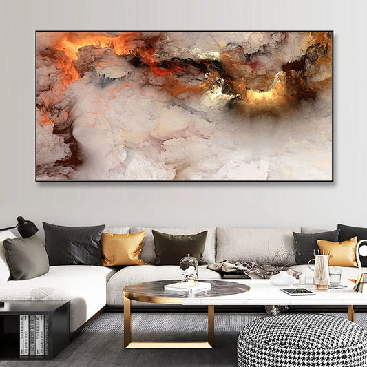 Colorful Abstract Alien Cloud Wall Art Fine Art Canvas Prints Living Room Pictures For Above The Sofa Bedroom Art For Above The Bed