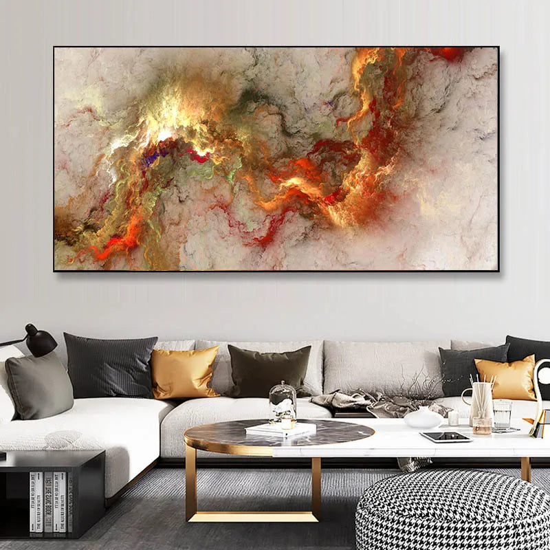 Colorful Abstract Alien Cloud Wall Art Fine Art Canvas Prints Living Room Pictures For Above The Sofa Bedroom Art For Above The Bed 2025 0
