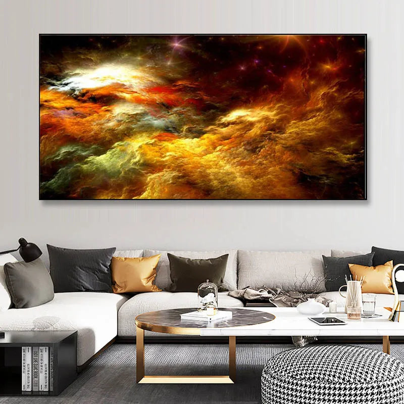 Colorful Abstract Alien Cloud Wall Art Fine Art Canvas Prints Living Room Pictures For Above The Sofa Bedroom Art For Above The Bed 2025 01