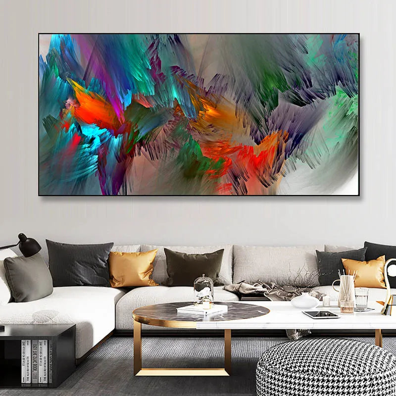 Colorful Abstract Alien Cloud Wall Art Fine Art Canvas Prints Living Room Pictures For Above The Sofa Bedroom Art For Above The Bed 2025 02