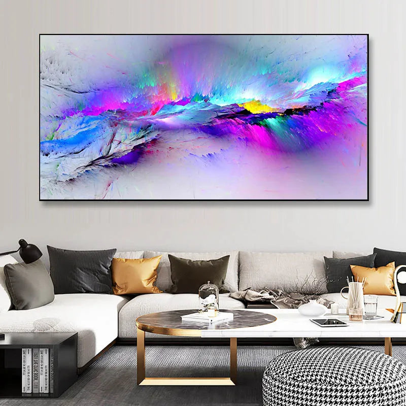 Colorful Abstract Alien Cloud Wall Art Fine Art Canvas Prints Living Room Pictures For Above The Sofa Bedroom Art For Above The Bed 2025 0