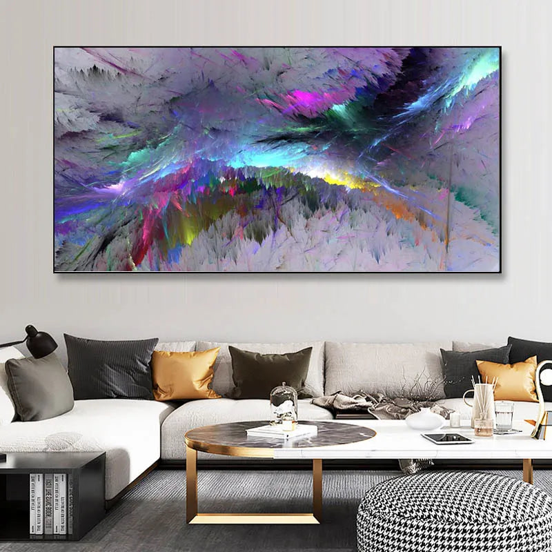 Colorful Abstract Alien Cloud Wall Art Fine Art Canvas Prints Living Room Pictures For Above The Sofa Bedroom Art For Above The Bed 2025 0