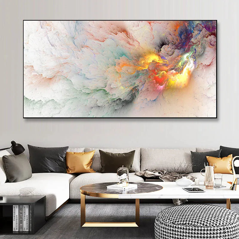 Colorful Abstract Alien Cloud Wall Art Fine Art Canvas Prints Living Room Pictures For Above The Sofa Bedroom Art For Above The Bed 2025 0