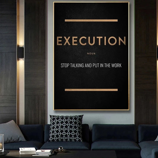 Success Grit Dream Hustle Quotes Posters Motivational Wall Art Fine Art Canvas Prints Daily Inspiration Pictures For Living Room Office Decor 2025