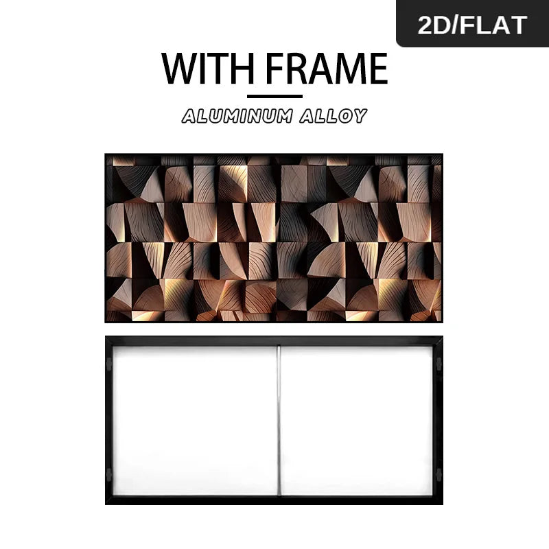 Aluminum alloy frame with geometric pattern design on a white background