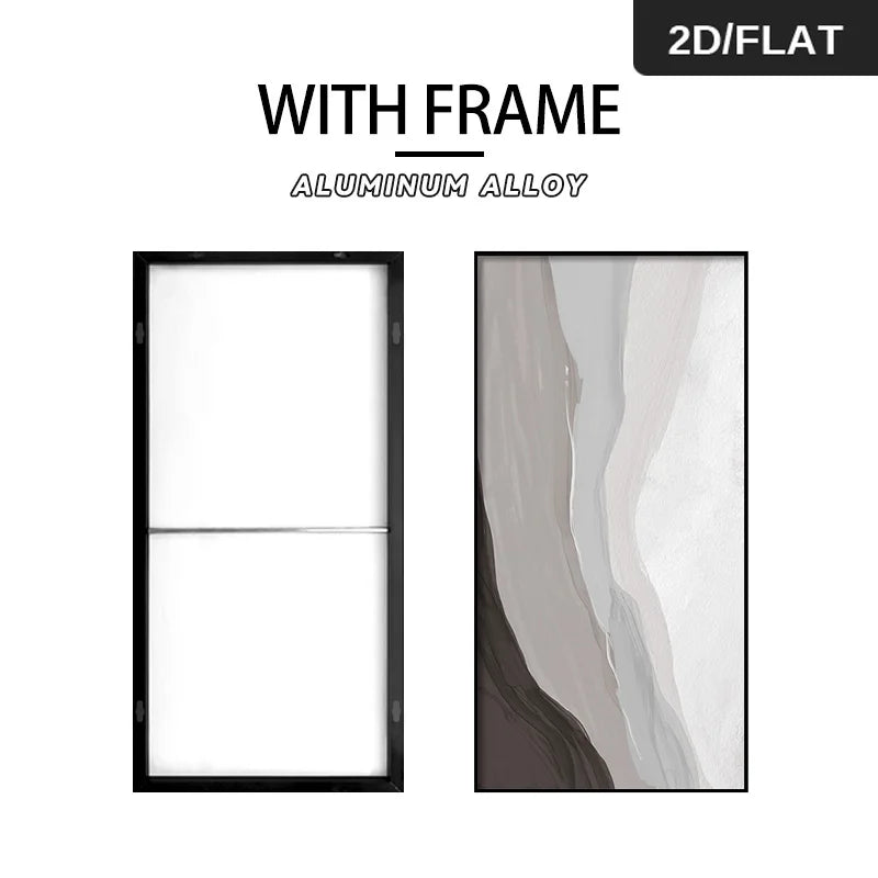 Aluminum alloy frame with a marble-like texture on a white background