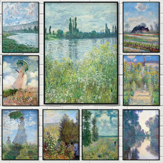 Famous Paintings Impressionist Abstract Landscape Wall Art Fine Art Canvas Prints For Living Room, Bedroom & Home Décor