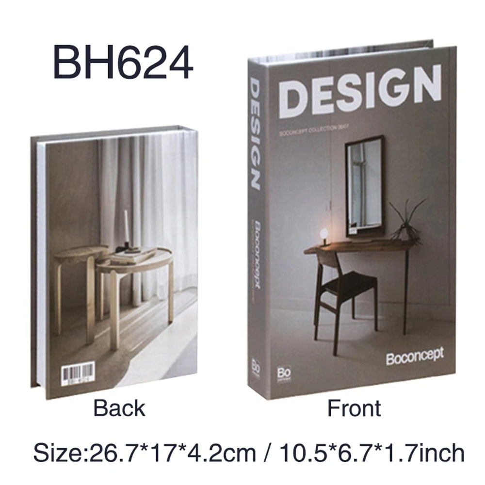 Fashion Art Style Faux Books Coffee Table Decor Book Box Storage Boxes Luxury Practical Ornamental Decoration For Modern Home Decor