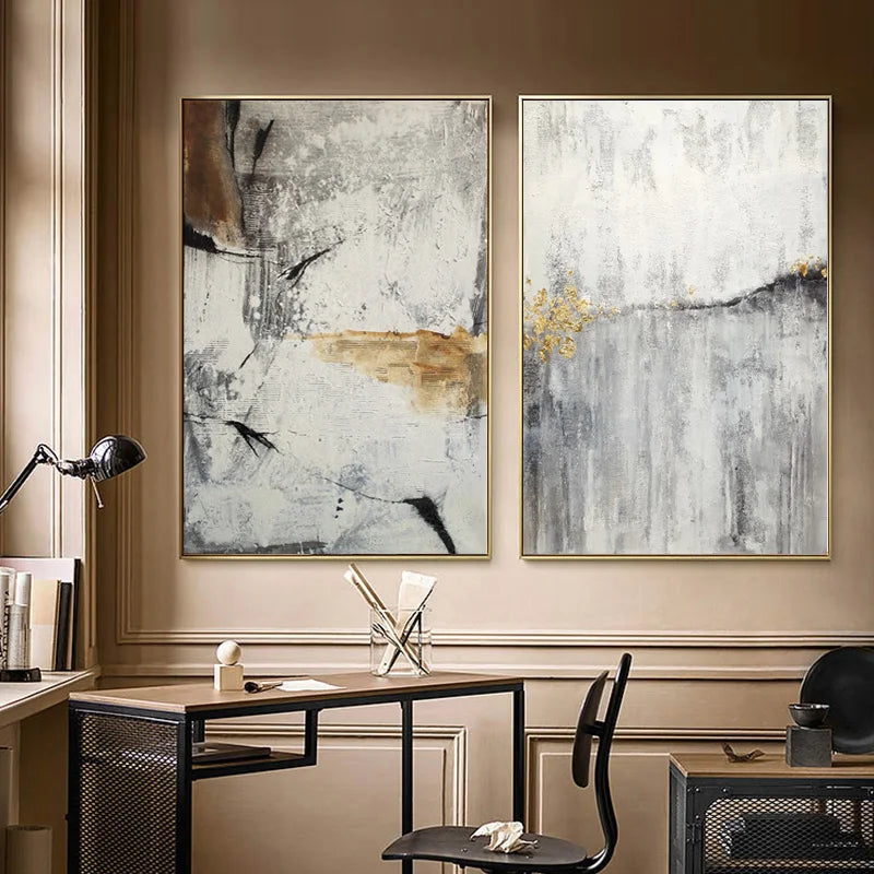 Neutral Colors Urban Abstract Wall Art Fine Art Canvas Prints Pictures For Living Room Dining Room Bedroom Art For Contemporary Interiors 2025