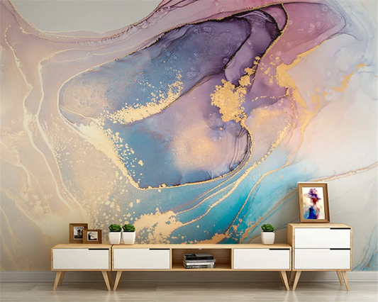 Large Format Liquid Marble Print Wall Mural Wallcovering Big Size Art Decor Wallpaper For Living Room TV Background Art For Living Room