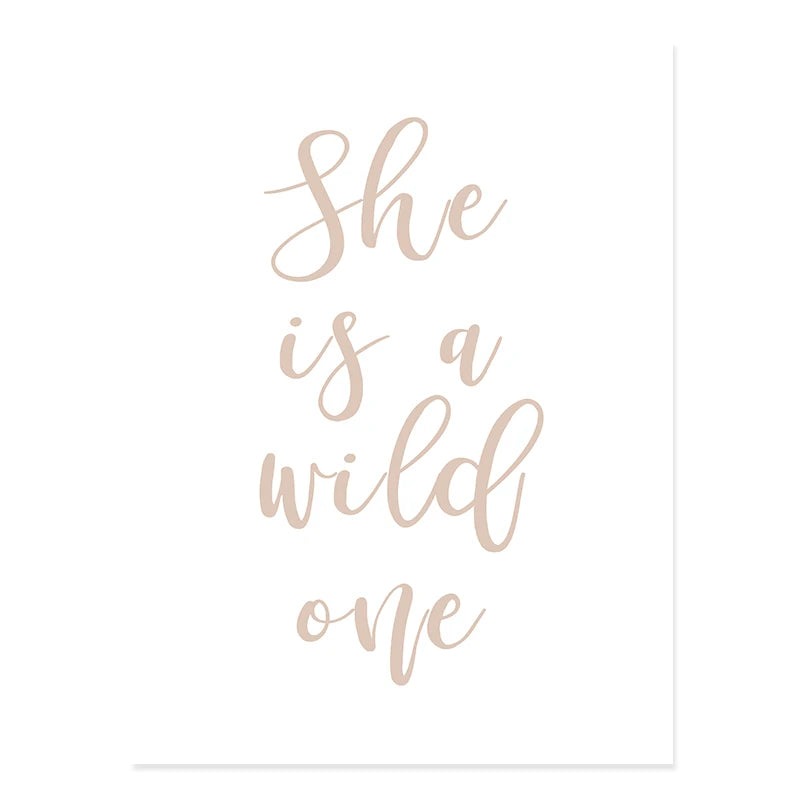 Cute Fawn Deer Wild One Rainbow Nursery Wall Art Fine Art Canvas Prints Nordic Pictures For Nursery Room Baby's Bedroom Wall Art Decor