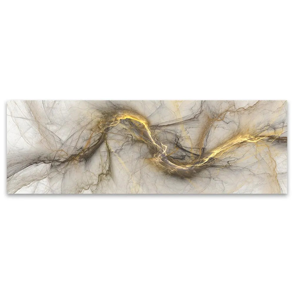 DDHH Grey Yellow Cloud Home Decor Modern Abstract Art Oil Painting Posters Prints Wall Art Canvas Pictures for Living Room