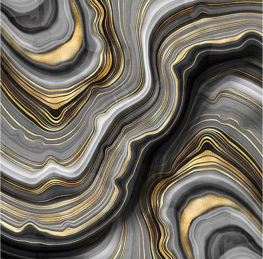 Nordic Marble Pattern Large Format Wall Mural Wallcovering Big Size Art Decor Wallpaper For Living Room TV Background Art For Living Room