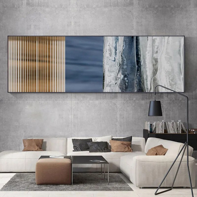 Modern Industrial Abstract Wide Format Wall Art Fine Art Canvas Prints Living Room Pictures For Above The Sofa Prints For Above The Bed