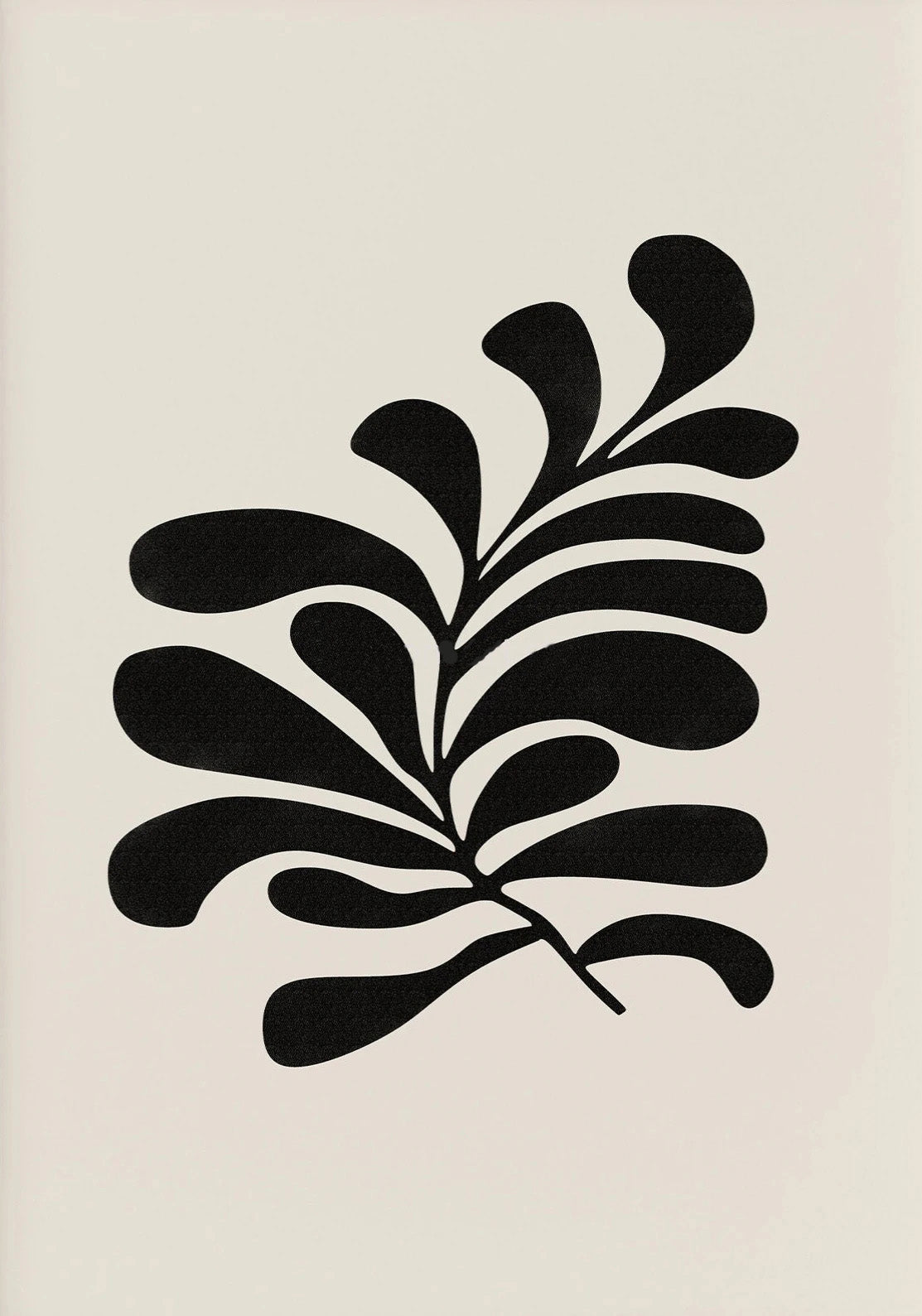Minimalist Abstract Botanical Leaf Wall Art Fine Art Canvas Prints Pictures For Modern Apartment Living Room Bedroom Scandinavian Style Home Decor