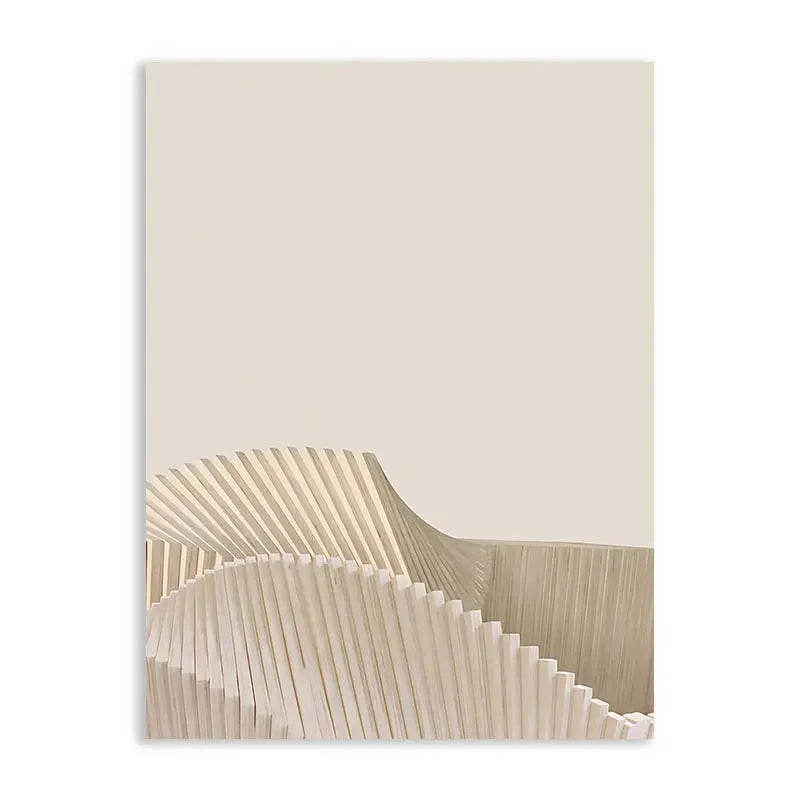 Minimalist Beige Abstract Architectural Wall Art Fine Art Canvas Prints Pictures For Living Room Dining Room Art For Contemporary Interiors 2025