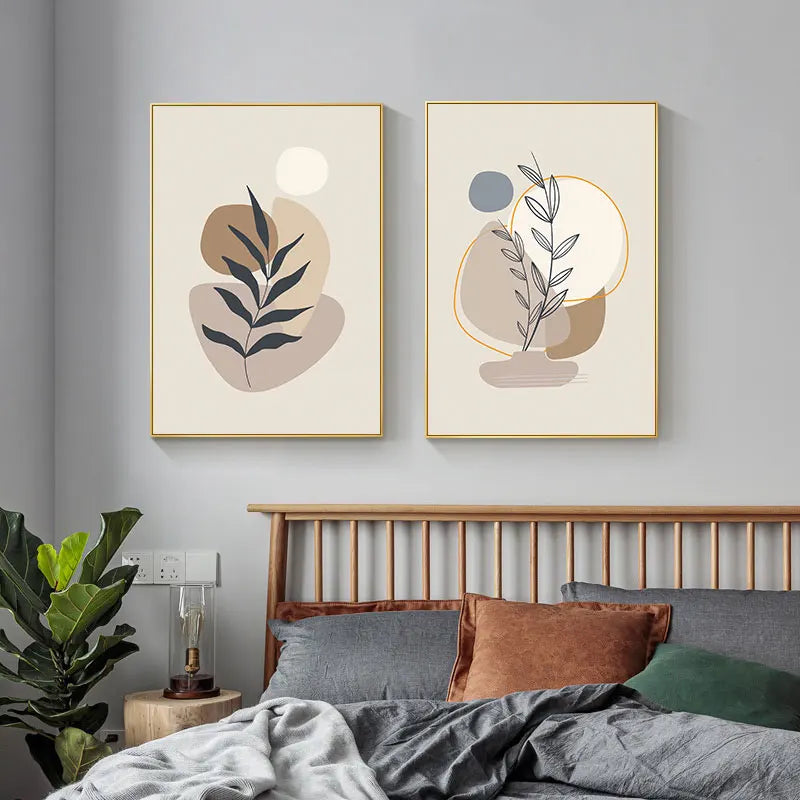 Minimalist Natural Still Life Wall Art Fine Art Canvas Prints Neutral Color Nordic Pictures For Living Room Dining Room Bedroom Art Decor