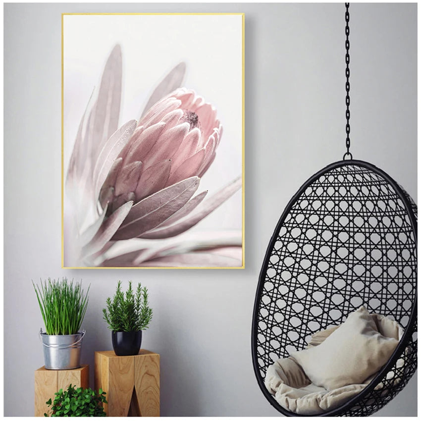 Minimalist Pink Floral Wall Art Fine Art Canvas Prints Modern Botanical Pictures For Living Room Dining Room Bedroom Art Decor 2025 x