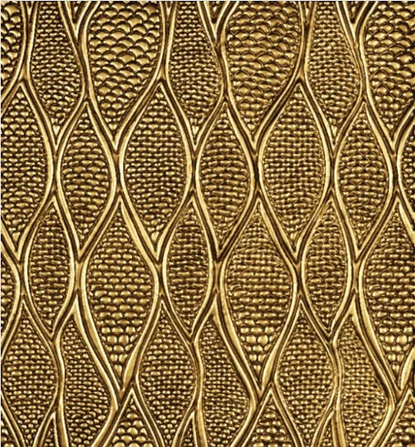 Textured gold pattern with interlocking shapes