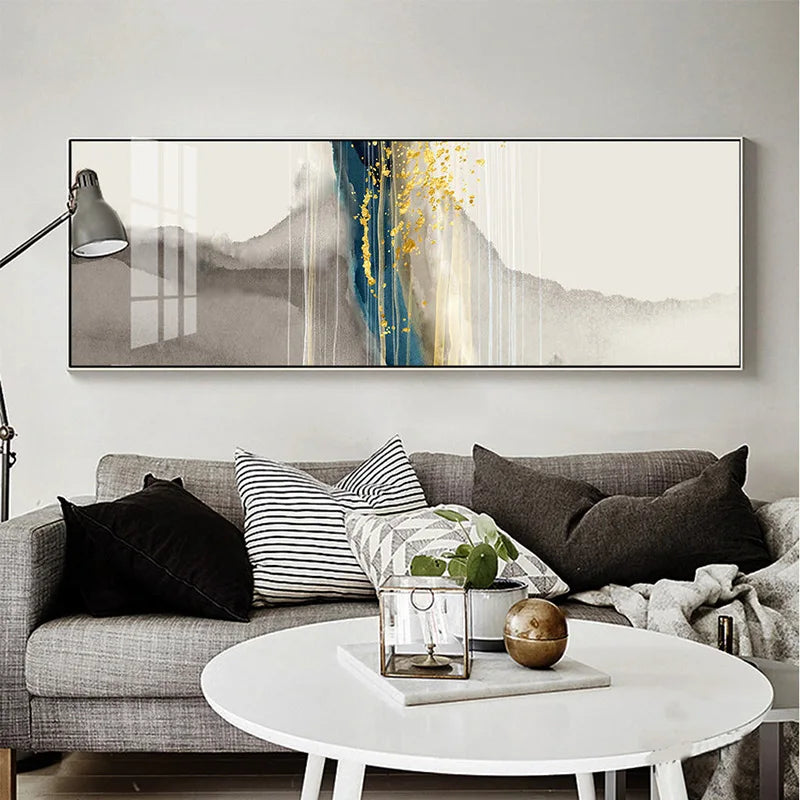 Modern Abstract Liquid Marble Wall Art Fine Art Canvas Prints Wide Format Pictures For Above The Sofa Art For Above The Bed