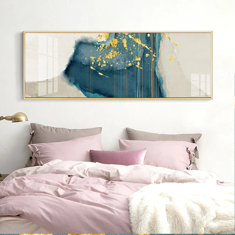 Modern Abstract Liquid Marble Wall Art Fine Art Canvas Prints Wide Format Pictures For Above The Sofa Art For Above The Bed