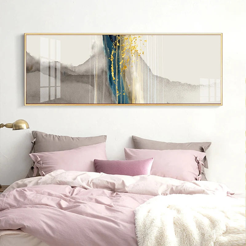 Modern Abstract Liquid Marble Wall Art Fine Art Canvas Prints Wide Format Pictures For Above The Sofa Art For Above The Bed