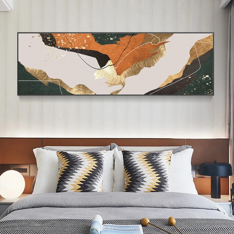 Modern Abstract Liquid Marble Wall Art Fine Art Canvas Prints Wide Format Pictures For Above The Sofa Art For Above The Bed