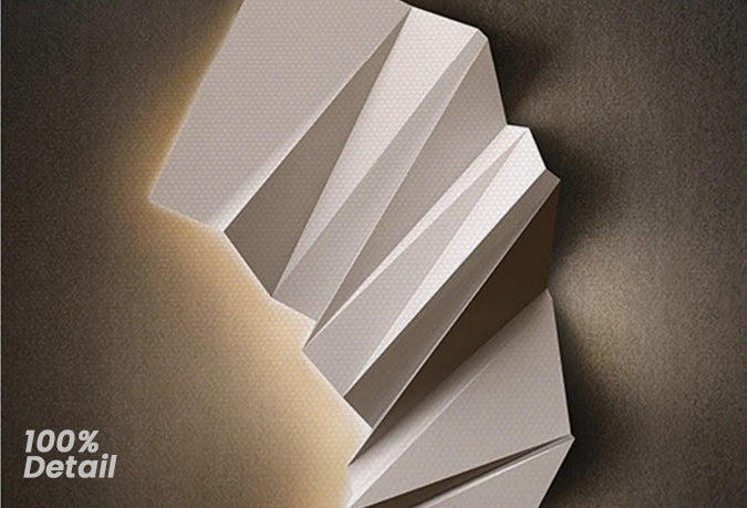 Modern Aesthetics 3d LED Effect Abstract Geometric Wall Art Fine Art Canvas Prints Square Format Pictures Art For Contemporary Interiors