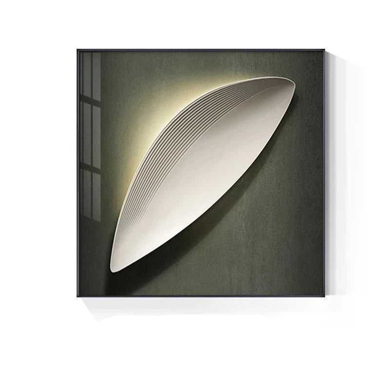 Modern Aesthetics 3d LED Effect Abstract Geometric Wall Art Fine Art Canvas Prints Square Format Pictures Art For Contemporary Interiors