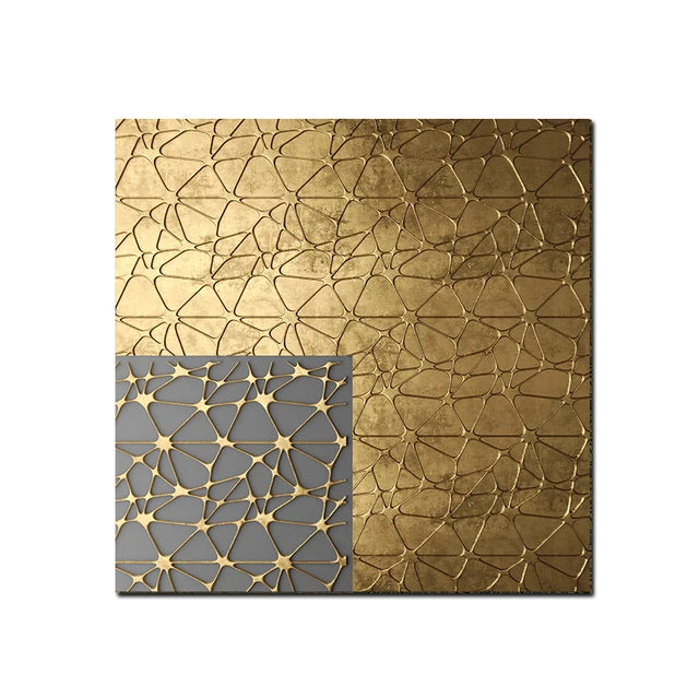 Decorative wall panel with geometric pattern on a white background