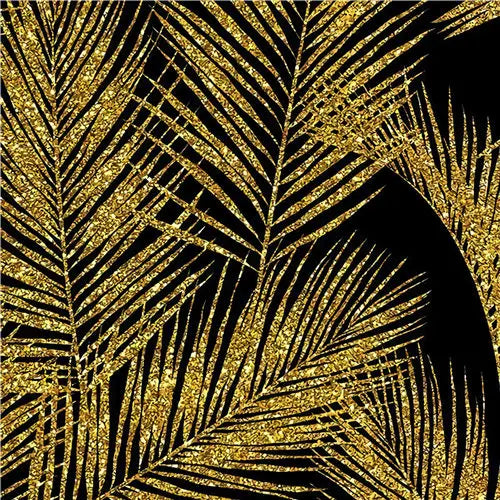 Modern Aesthetics Abstract Black Golden Wall Art Fine Art Canvas Prints Square Format Pictures For Living Room Bedroom Home Office Decor 2025