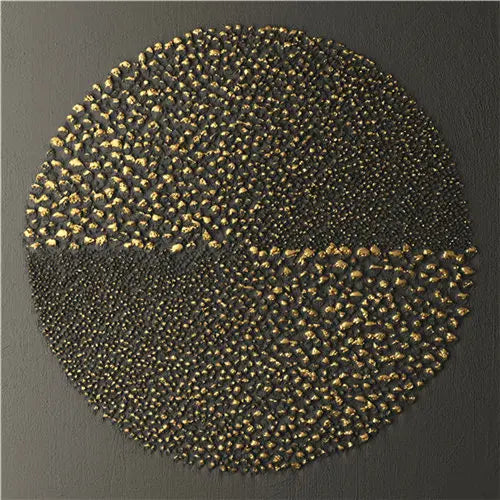 Modern Aesthetics Abstract Black Golden Wall Art Fine Art Canvas Prints Square Format Pictures For Living Room Bedroom Home Office Decor 2025