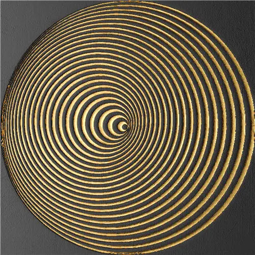 Modern Aesthetics Abstract Black Golden Wall Art Fine Art Canvas Prints Square Format Pictures For Living Room Bedroom Home Office Decor 2025